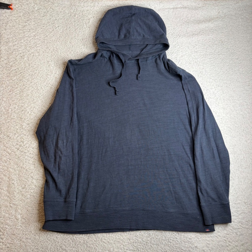 Faherty Mens Organic Cotton Slub Hoodie Navy Blue Pullover MKC0096-BLN XXL